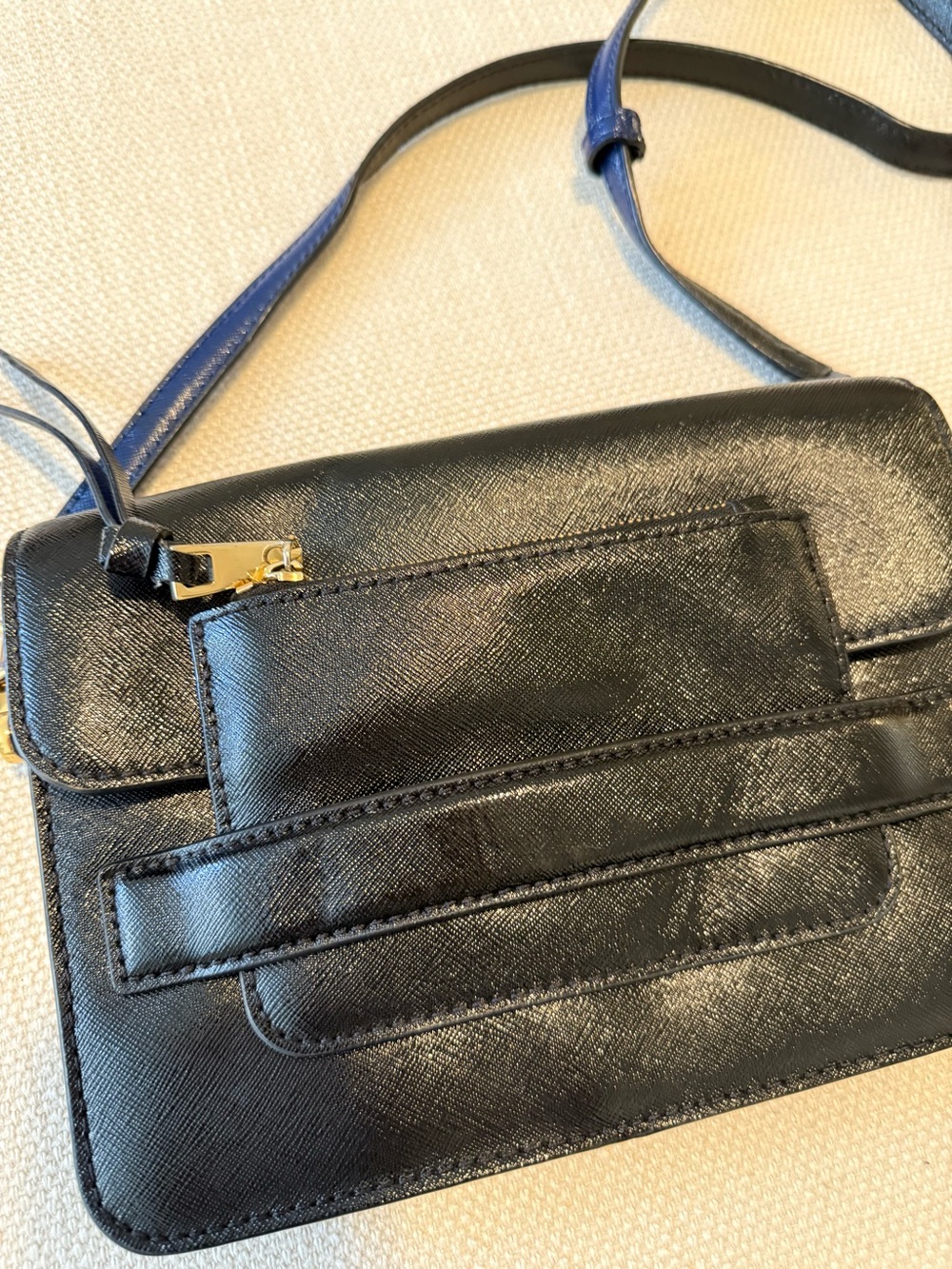 Marc Jacobs Black Leather Crossbody Shoulder Bag - Picture 11 of 12